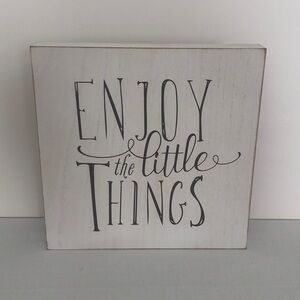 "Enjoy the Little Things" Wall Art